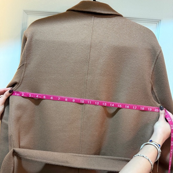 Madewell Double-Faced Brushed Long Coat, belted, NS386 SZ M - Picture 7 of 8